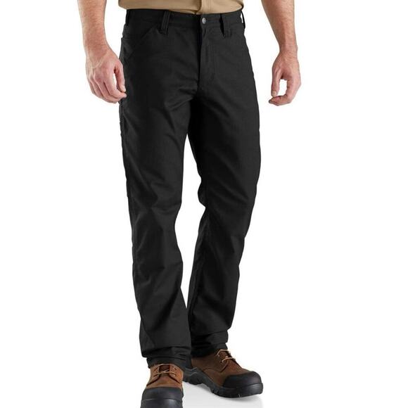 CARHARTT Rugged Flex Relaxed Fit Canvas Work Pant Pants Black- Men’s 40W 30L - Picture 1 of 7